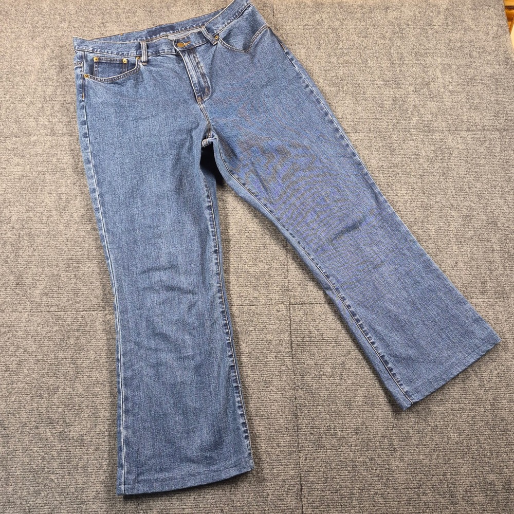 Lauren Ralph Lauren Classic Bootcut Jeans Medium Wash Blue Denim Women 14